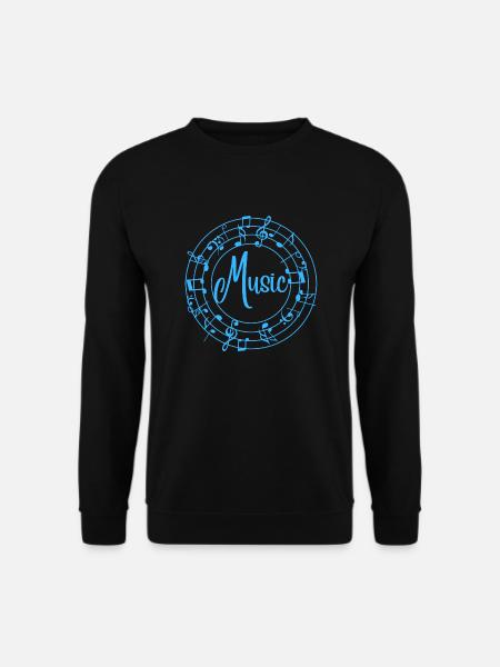 MusicBlue - Unisex Pullover - Schwarz