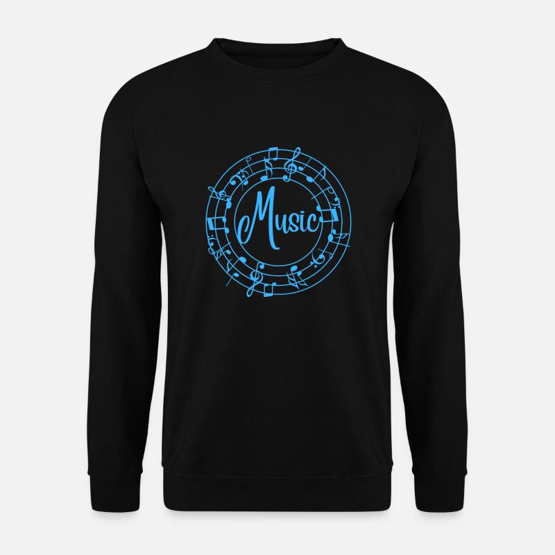MusicBlue - Unisex Pullover - Schwarz