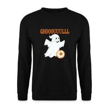 Ghost Soccer Halloween - Unisex Sweatshirt - black - Front - Alina (178cm) & Michal (187cm)