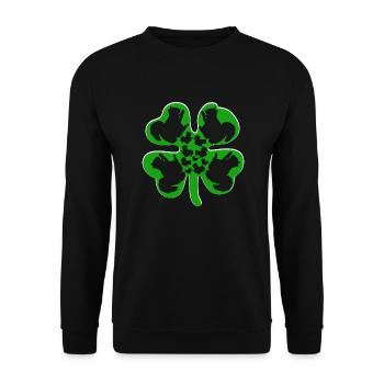 Joyeuse Saint-Patrick enfants forêt animal écureuil - Sweat-shirt Unisexe - noir - Devant - Alina (178cm) & Michal (187cm)