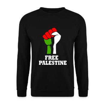 Free palestine - Sweat-shirt Unisexe - noir - Devant - Alina (178cm) & Michal (187cm)
