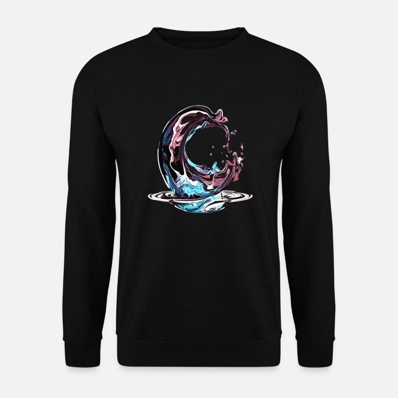 Chrom dråber - Unisex sweater - sort