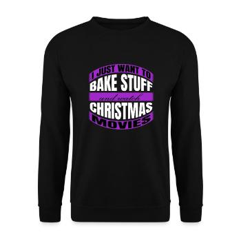 confectioner bake couples awesome baby baking - Unisex Pullover - Schwarz - Vorne - Alina (178cm) & Michal (187cm)