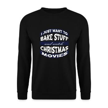 Baker Profession Bakers Motto Funny Quote Beards - Unisex Sweatshirt - black - Front - Alina (178cm) & Michal (187cm)