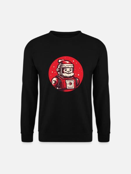 Robo-Santa: Festive Android - Unisex Sweatshirt - black