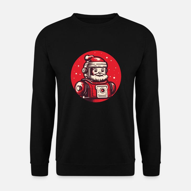 Robo-Santa: Festive Android - Unisex Sweatshirt - black