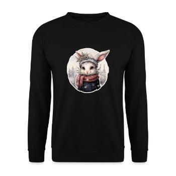 Snow Bunny - Unisex Sweatshirt - black - Front - Alina (178cm) & Michal (187cm)