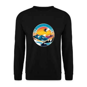 snowboard neige et ski - Sweat-shirt Unisexe - noir - Devant - Alina (178cm) & Michal (187cm)