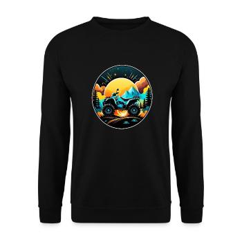 Quad & Off-Road - Unisex Sweatshirt - black - Front - Alina (178cm) & Michal (187cm)