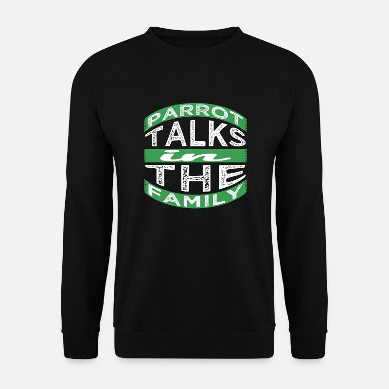 jokes joke fun parrot facts talking parrots cool - Unisex Pullover - Schwarz