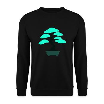 bonsai baum - Unisex Pullover - Schwarz - Vorne - Alina (178cm) & Michal (187cm)