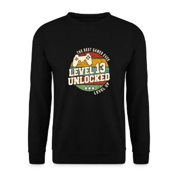 Légendaire depuis 2011 Vintage cadeau d’anniversai - Sweat-shirt Unisexe - noir - Devant - Alina (178cm) & Michal (187cm)