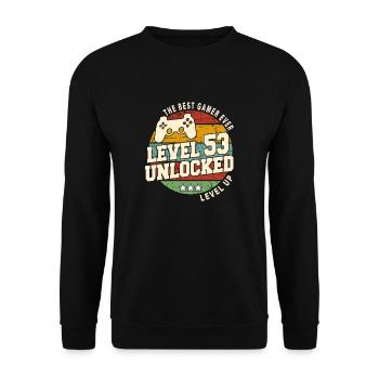 Légendaire depuis 1971 Vintage cadeau d’anniversai - Sweat-shirt Unisexe - noir - Devant - Alina (178cm) & Michal (187cm)