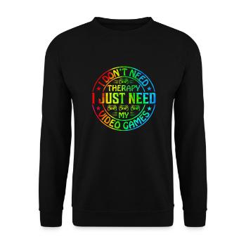 Gamer Jeu En Ligne Jeux Sur Ordinateur Arcade Neon - Sweat-shirt Unisexe - noir - Devant - Alina (178cm) & Michal (187cm)