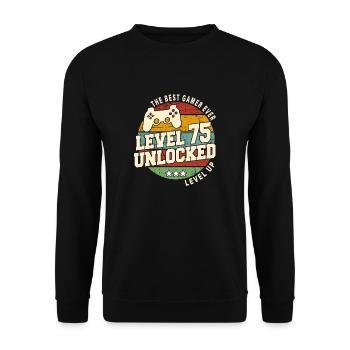 Legendary since 1949 Vintage anniversai gift - Unisex Sweatshirt - black - Front - Alina (178cm) & Michal (187cm)