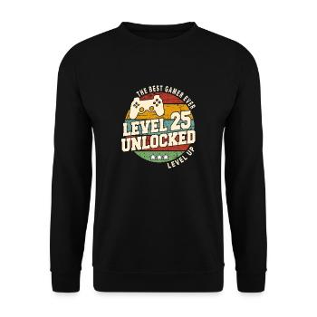 Legendary since 1999 Vintage anniversai gift - Unisex Sweatshirt - black - Front - Alina (178cm) & Michal (187cm)