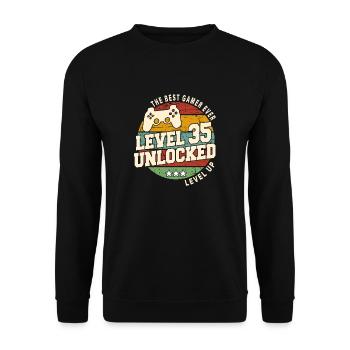 Legendary since 1989 Vintage anniversai gift - Unisex Sweatshirt - black - Front - Alina (178cm) & Michal (187cm)