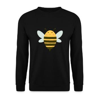 Abeille - Sweat-shirt Unisexe - noir - Devant - Alina (178cm) & Michal (187cm)