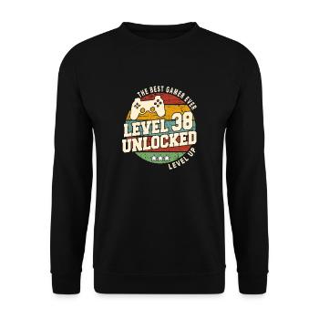 Légendaire depuis 1986 Vintage cadeau d’anniversai - Sweat-shirt Unisexe - noir - Devant - Alina (178cm) & Michal (187cm)