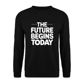 back to school - Unisex Sweatshirt - black - Front - Alina (178cm) & Michal (187cm)