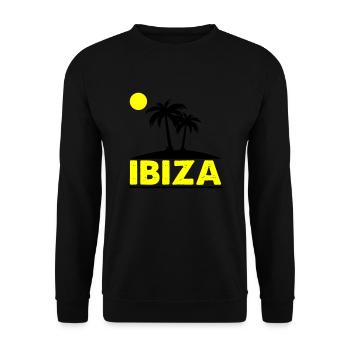 Ibiza - Unisex Sweatshirt - black - Front - Alina (178cm) & Michal (187cm)