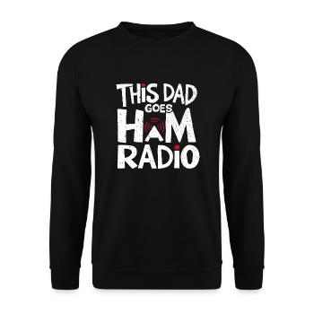 Ce papa adore la radio amateur - Sweat-shirt Unisexe - noir - Devant - Alina (178cm) & Michal (187cm)