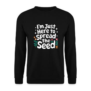 Gardener Garden Plants Gardening - Unisex Sweatshirt - black - Front - Alina (178cm) & Michal (187cm)