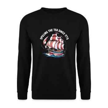 De 1773 à nos jours – Faits et histoire - Sweat-shirt Unisexe - noir - Devant - Alina (178cm) & Michal (187cm)