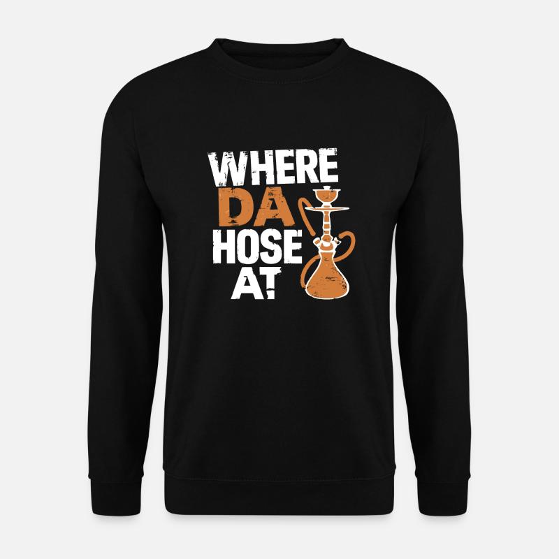 Relaxed hookah design - Unisex Sweatshirt - black