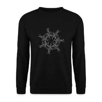Patrizia Nom Mandala - Sweat-shirt Unisexe - noir - Devant - Alina (178cm) & Michal (187cm)