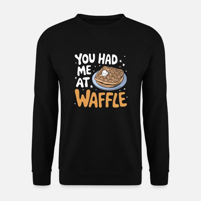 Waffles Breakfast Sweets - Unisex Sweatshirt - black