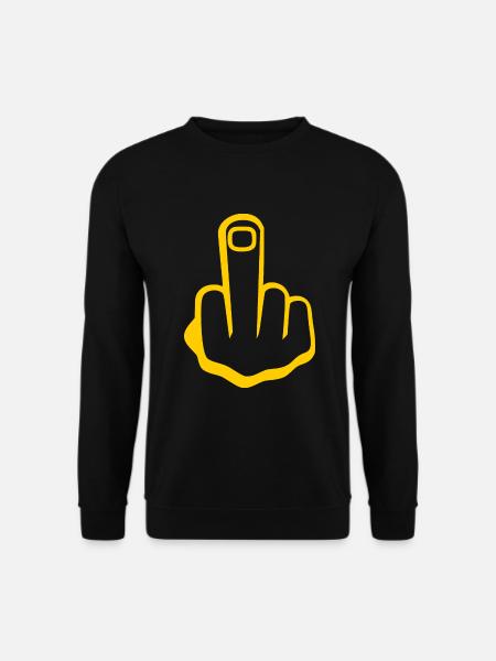 Middle finger - Unisex Sweatshirt - black