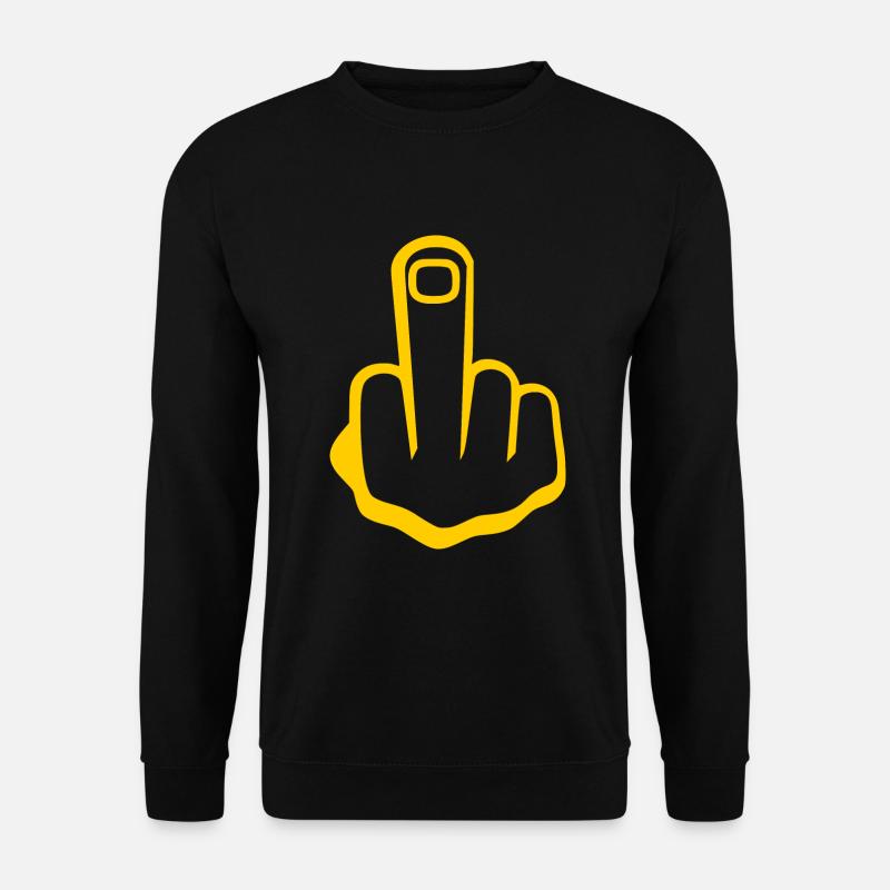 Mittelfinger - Unisex Pullover - Schwarz