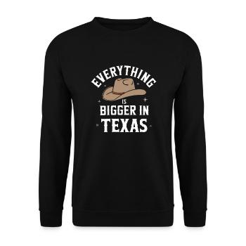 Texas State Texans Texas - Unisex Sweatshirt - black - Front - Alina (178cm) & Michal (187cm)