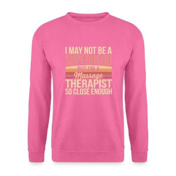 Witziges Massage-Therapie Design - Unisex Pullover - Pink - Vorne