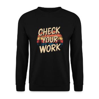 ematik mit Humor - Unisex Pullover - Schwarz - Vorne - Alina (178cm) & Michal (187cm)