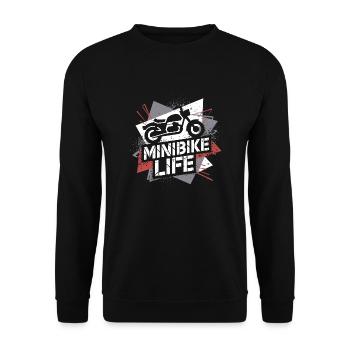 Kleine Bikes, große Leidenschaft - Unisex Pullover - Schwarz - Vorne - Alina (178cm) & Michal (187cm)