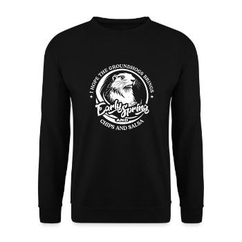 Le vœu de la marmotte pour le printemps précoce et les frites et - Sweat-shirt Unisexe - noir - Devant - Alina (178cm) & Michal (187cm)