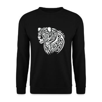 Ours Grizzli - Sweat-shirt Unisexe - noir - Devant - Alina (178cm) & Michal (187cm)
