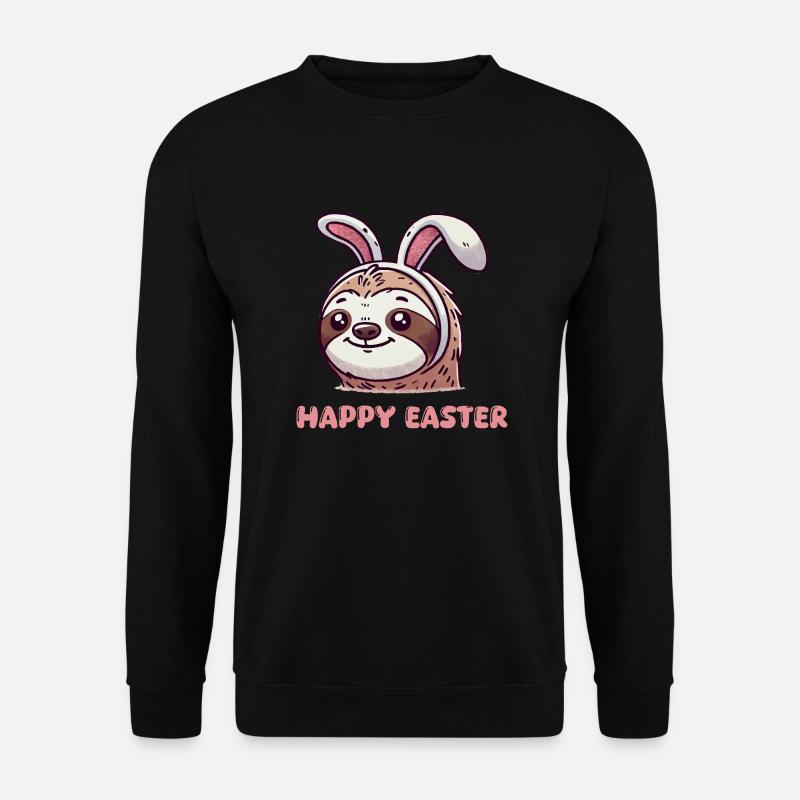 Sloth Sloth Bunny - Unisex Sweatshirt - black