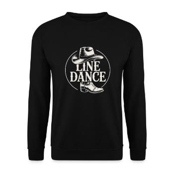 Line Dance Group Training My Dance Sport - Unisex Sweatshirt - black - Front - Alina (178cm) & Michal (187cm)