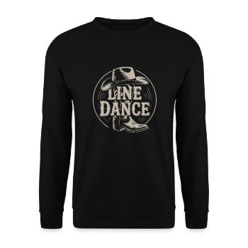 Line Dance Group Training My Dance Sport - Unisex Sweatshirt - black - Front - Alina (178cm) & Michal (187cm)