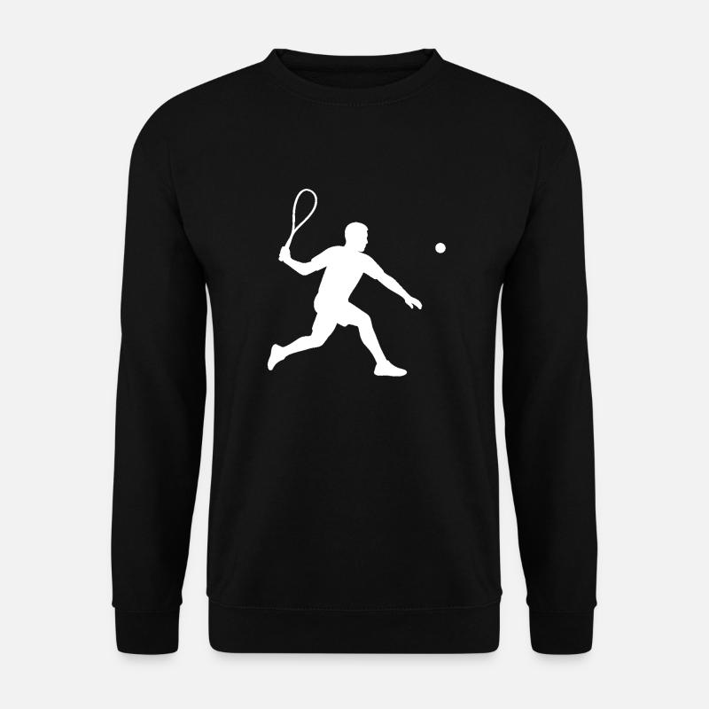 Squashspieler spielt Squash - Unisex Pullover - Schwarz