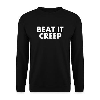 Beat it creep - Unisex Pullover - Schwarz - Vorne - Alina (178cm) & Michal (187cm)