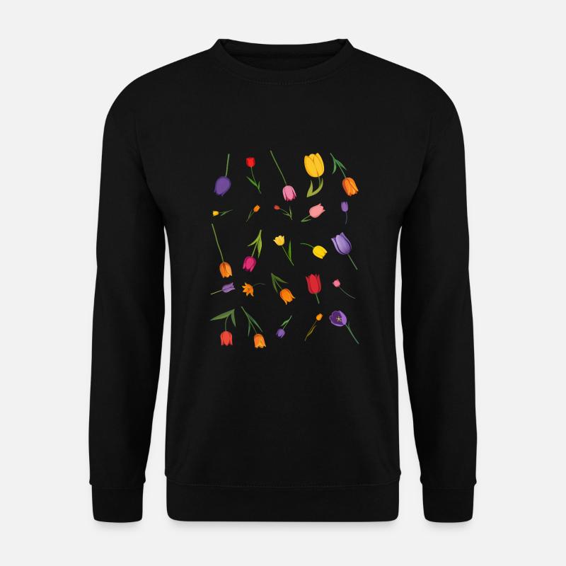 Blumen - Unisex Pullover - Schwarz