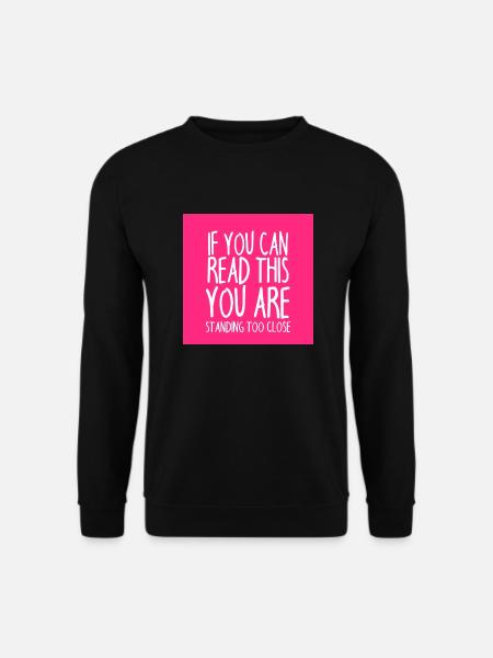 Mundschutz lustig Spruch - lustige Sprüche - Unisex Pullover - Schwarz