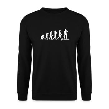 Evolution Standup Paddling Stand-up Paddling Gift - Unisex Sweatshirt - black - Front - Alina (178cm) & Michal (187cm)
