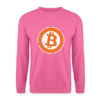 Logo Bitcoin Crypto Trader Gift Hommes Femmes & Enfants - Sweat-shirt Unisexe - rose - Devant
