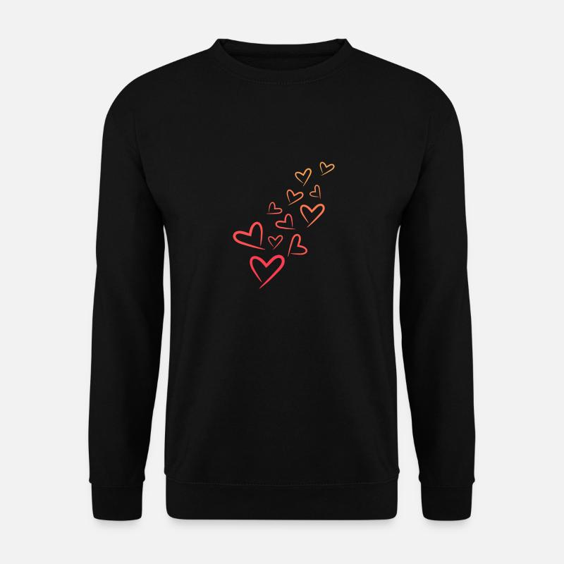 Heart Heart Pattern - Unisex Sweatshirt - black