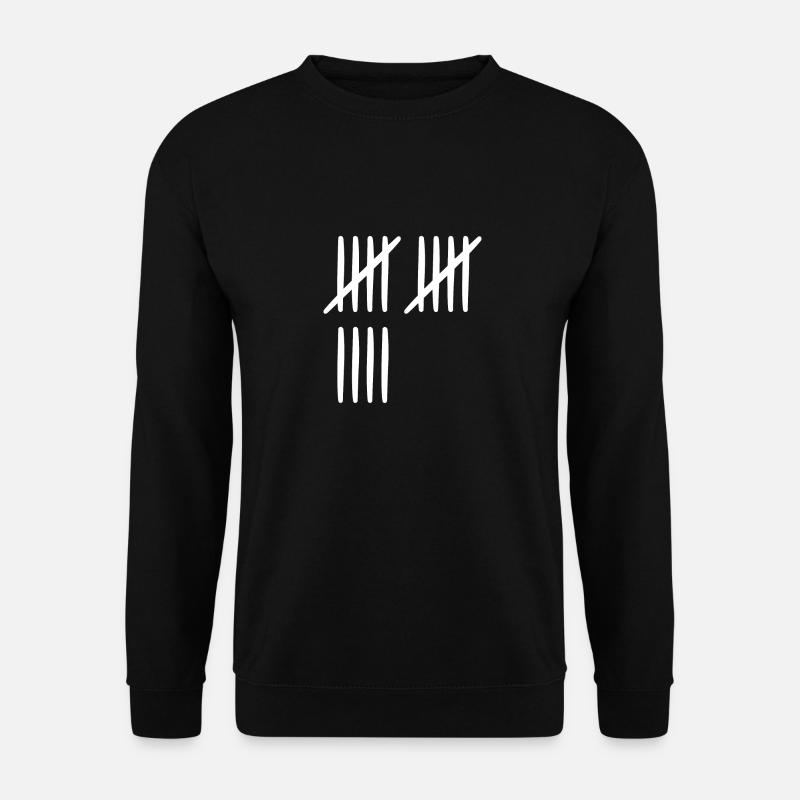 14. Geburtstag Strichliste 14 Jahre alt - Unisex Pullover - Schwarz